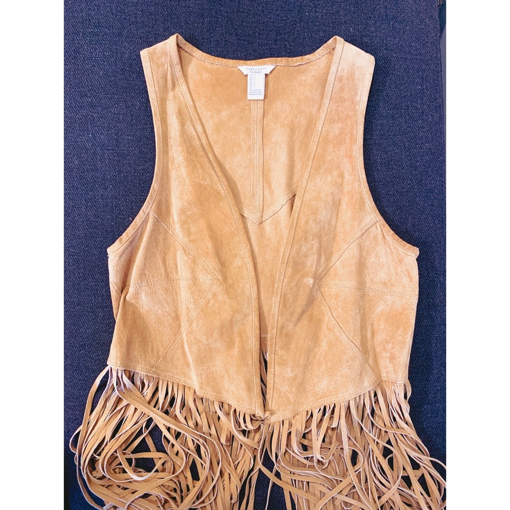 Leather Fringe Vest